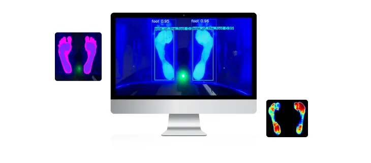 AIoT 족문데이터 분석 구성 이미지